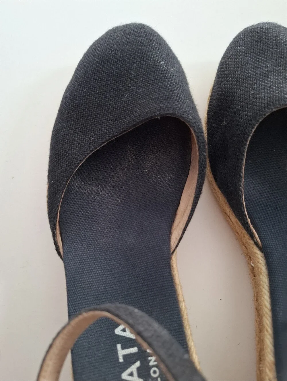 Viscata Barcelona Black Espadrille Ankle-Strap Flats SZ EU 41/US 10.5